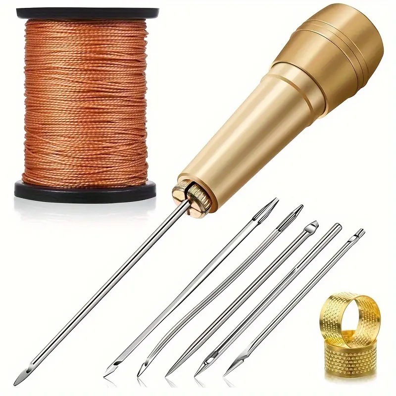 Leatherwork Awl - Herramienta de costura de cuero, punzón