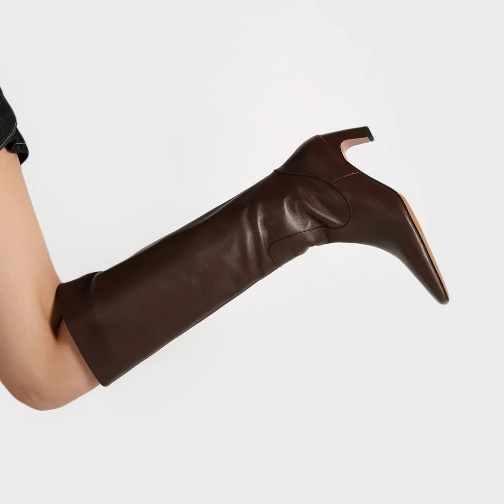 Youtube Leatherwork - Otoño Invierno nuevas botas altas de