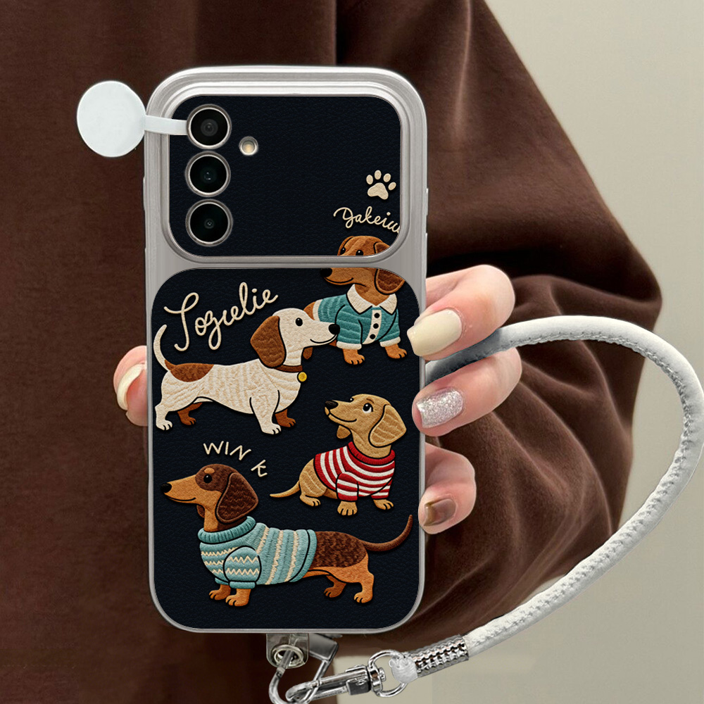 Leatherwork Drawing - Funda de Teléfono con Diseño de
