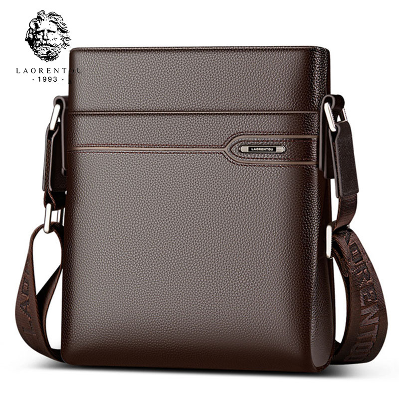 Leatherwork Wallet - LAORENTOU, bolso cruzado de cuero genuino