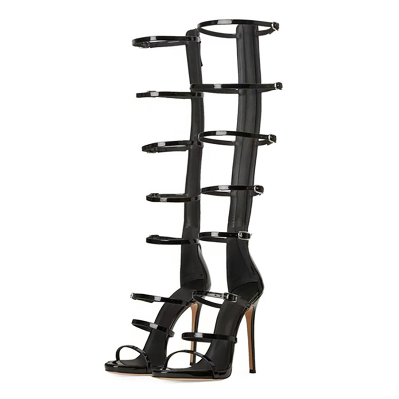 Leather Work Dress - Botas de Verano para Mujer, Nuevas
