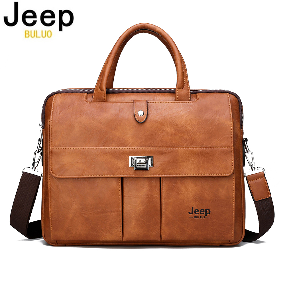 Leatherwork Wallet - Maletín de Cuero para Hombre Jeep
