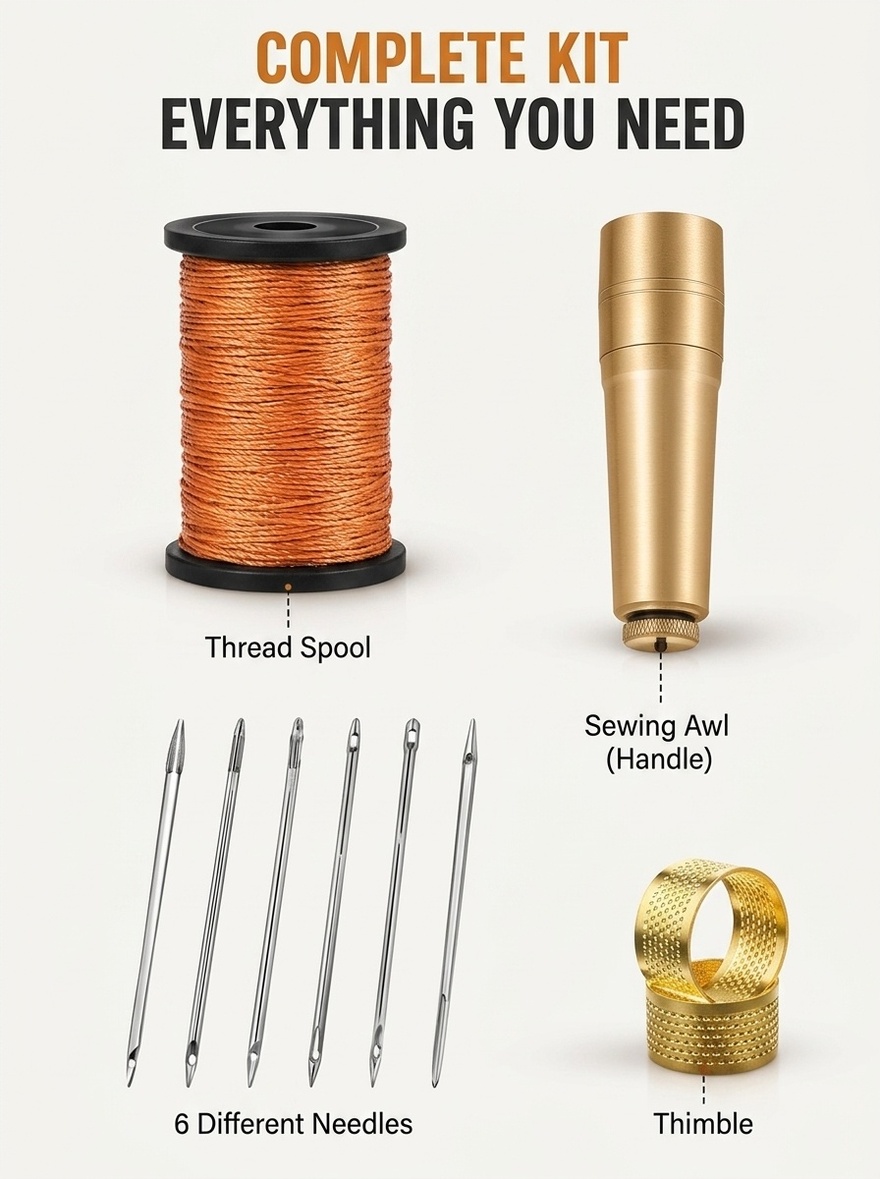 Herramienta de costura de cuer - Leatherwork Awl reseña y precio