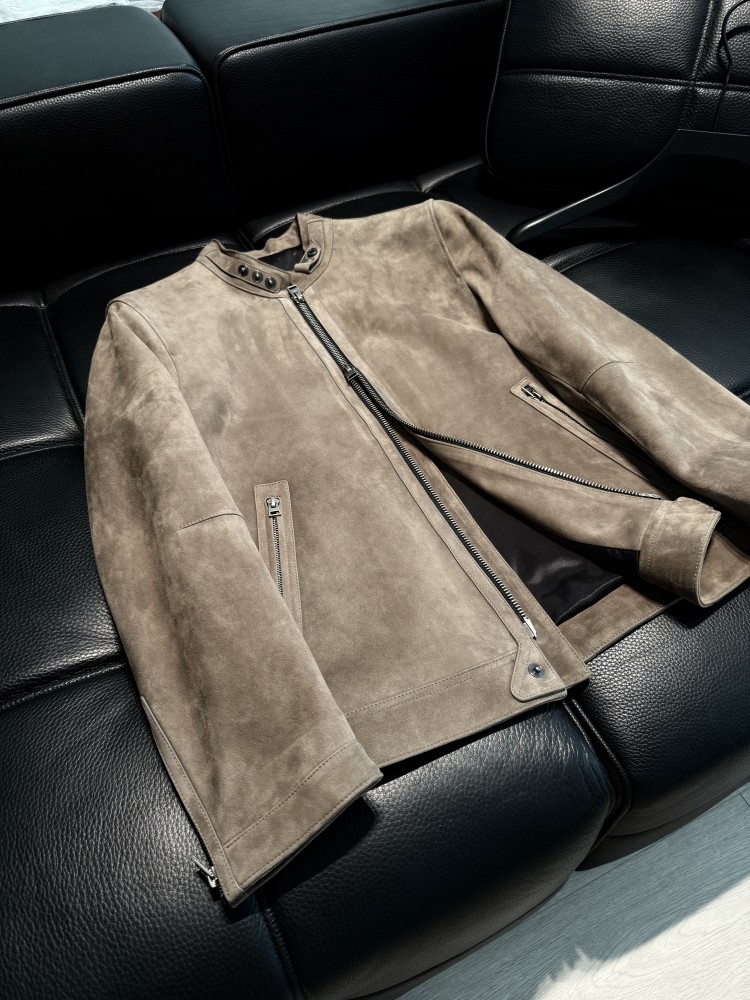 Chaqueta de cuero de gamuza na - Leather Work Jacket Mens reseña y precio