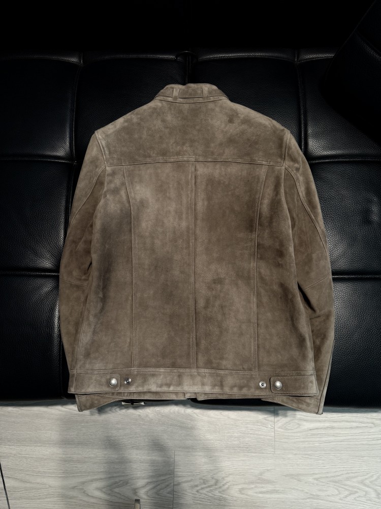 Chaqueta de cuero de gamuza na - Leather Work Jacket Mens reseña y precio