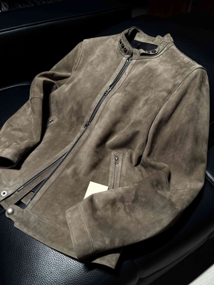 Chaqueta de cuero de gamuza na - Leather Work Jacket Mens reseña y precio