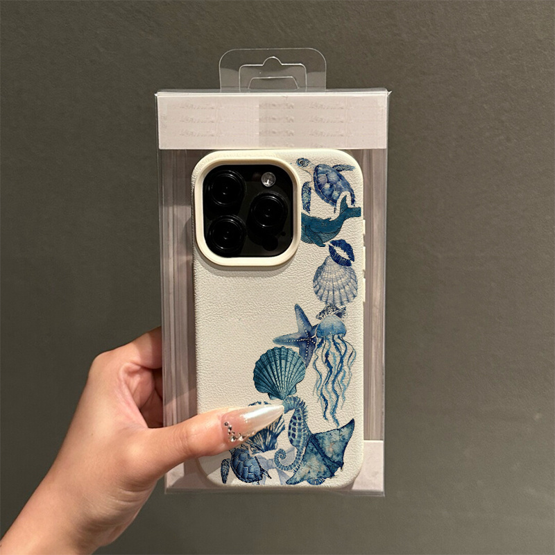 Funda de Teléfono con Diseño F - Leatherwork Drawing reseña y precio