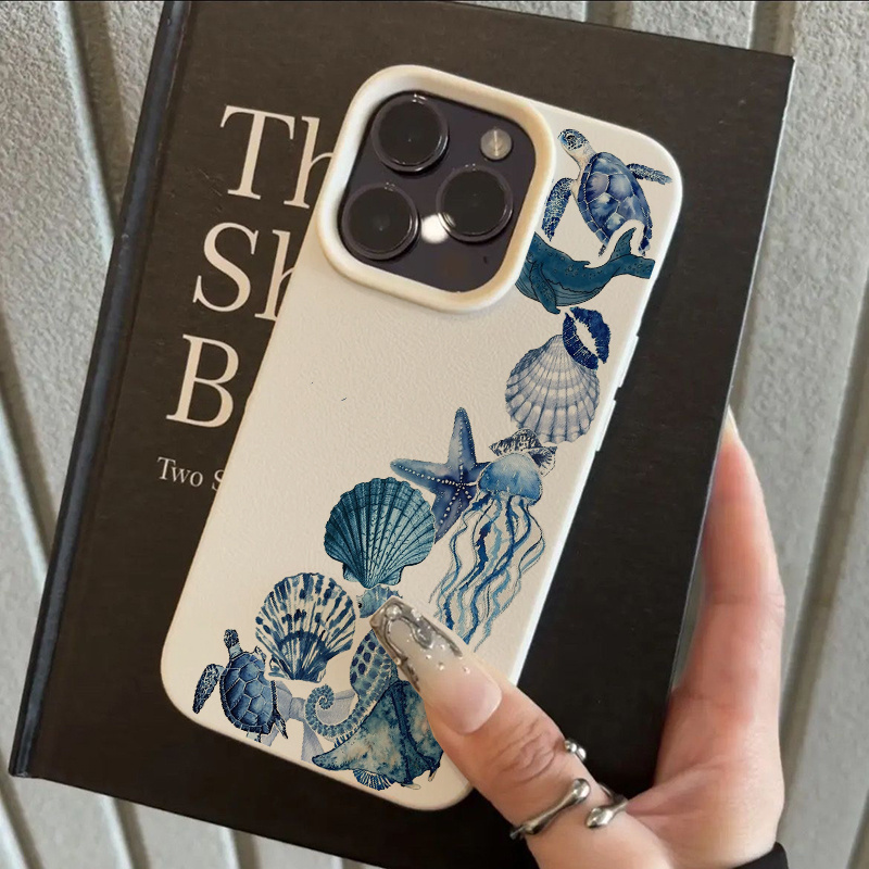 Funda de Teléfono con Diseño F - Leatherwork Drawing reseña y precio