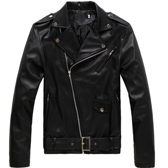 Abrigos de PU para hombre, cha - Leather Work Jacket Mens reseña y precio