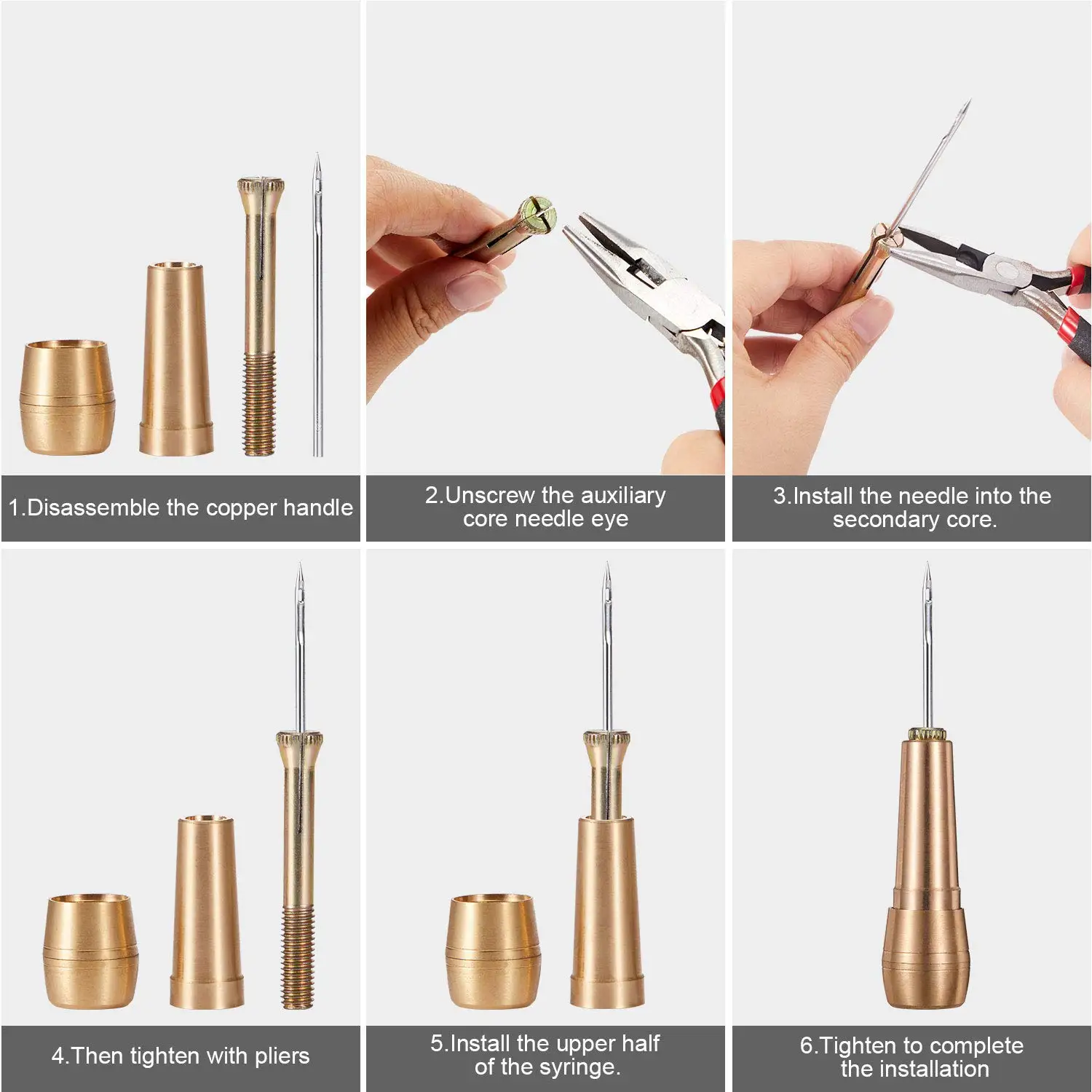 Kit de Costura de Cuero con Pu - Leatherwork Awl reseña y precio