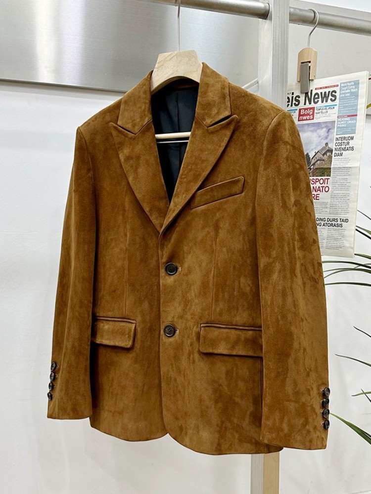 Chaqueta de Traje Elegante de  - Leather Work Jacket Mens reseña y precio