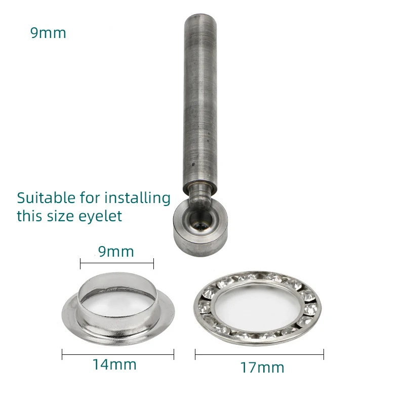 Ojales de diamantes de imitaci - Rivet Setter Tool reseña y precio