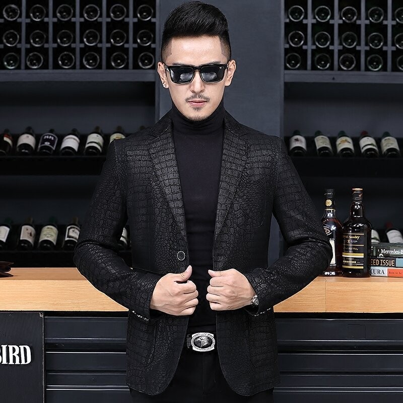 Blazer de piel de oveja autént - Leather Work Jacket Mens reseña y precio