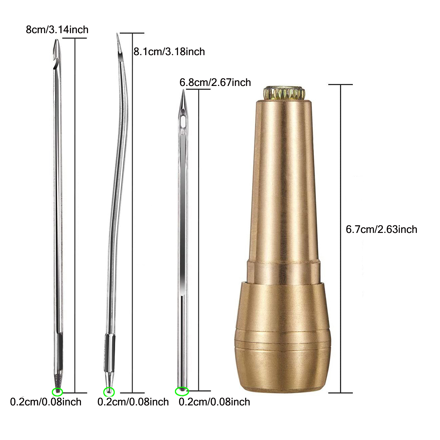 Kit de costura de cuero, punzó - Leatherwork Awl reseña y precio