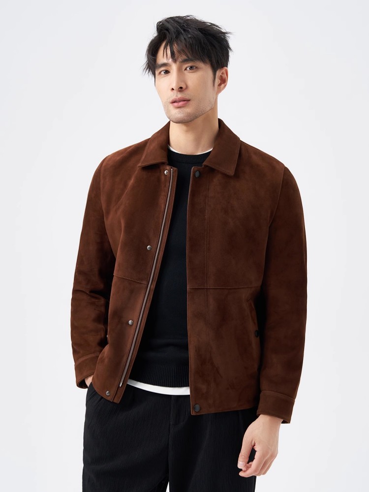 Chaqueta de cuero de ante auté - Leather Work Jacket Mens reseña y precio