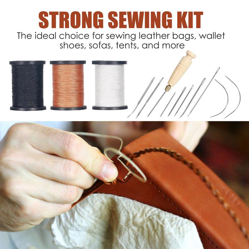 Kit de costura de cuero, Kit d - Leatherwork Awl reseña y precio
