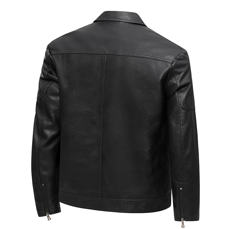 Chaqueta de cuero con solapa p - Leather Work Jacket Mens reseña y precio