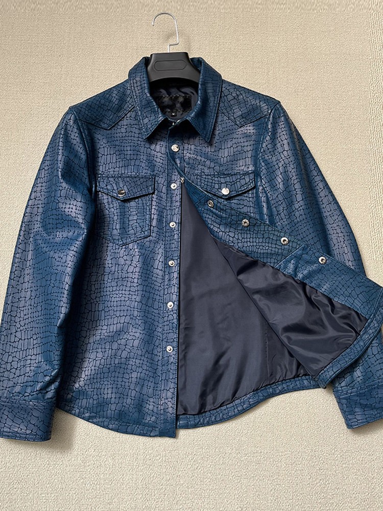 Chaqueta de Cuero Genuino de P - Leather Work Jacket Mens reseña y precio
