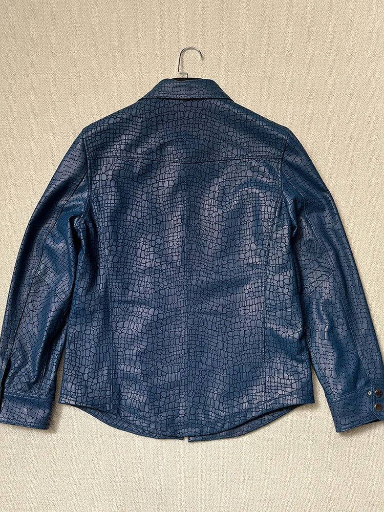 Chaqueta de Cuero Genuino de P - Leather Work Jacket Mens reseña y precio