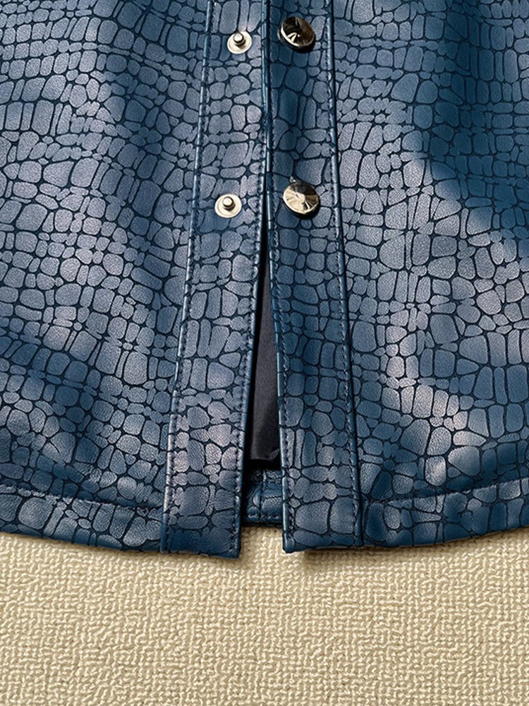 Chaqueta de Cuero Genuino de P - Leather Work Jacket Mens reseña y precio