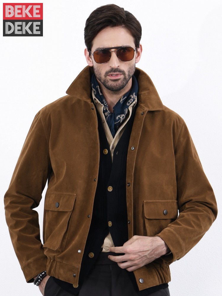 Chaqueta de cuero PU estilo am - Leather Work Jacket Mens reseña y precio