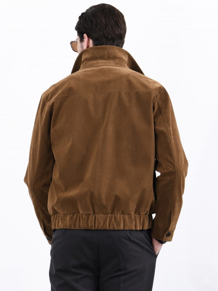 Chaqueta de cuero PU estilo am - Leather Work Jacket Mens reseña y precio