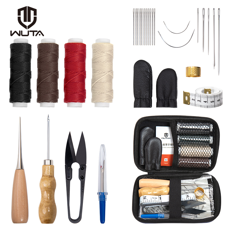WUTA-Kit de reparación de cuer - Leatherwork Awl reseña y precio