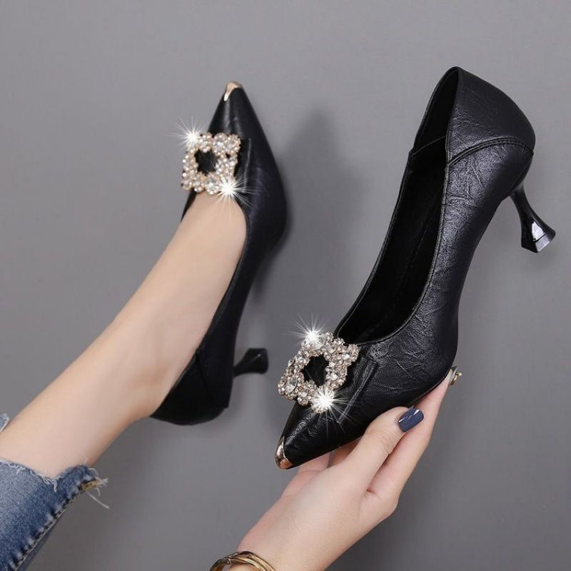 Zapatos de Tacón Alto Sexys pa - Leather Work Dress reseña y precio