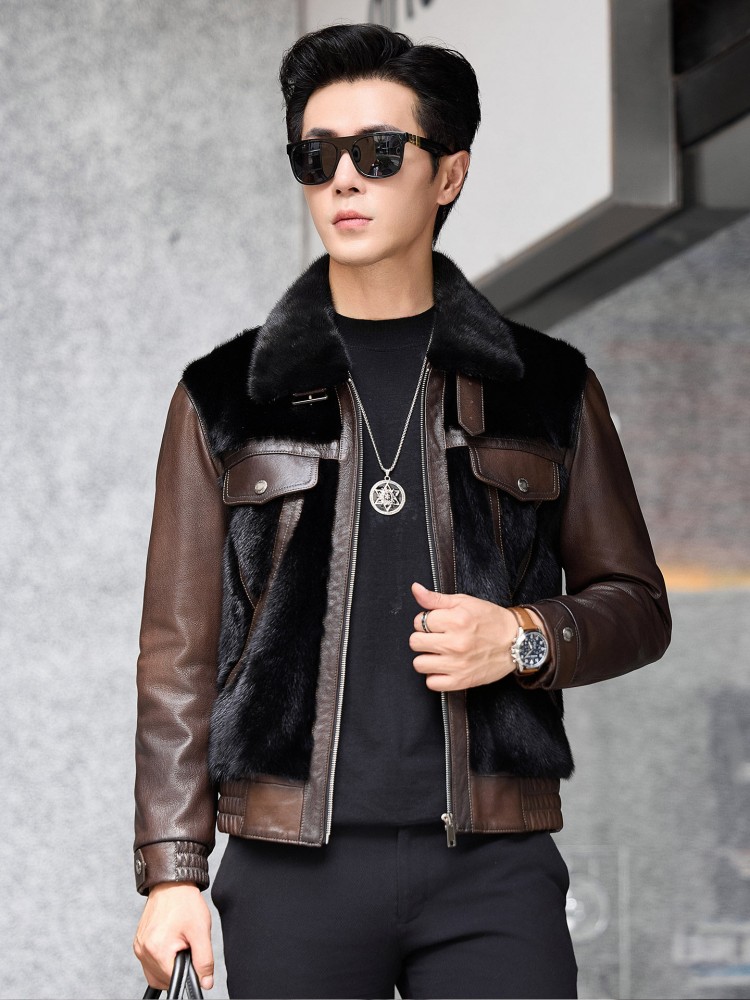 Chaqueta de Invierno de Lujo p - Leather Work Jacket Mens reseña y precio