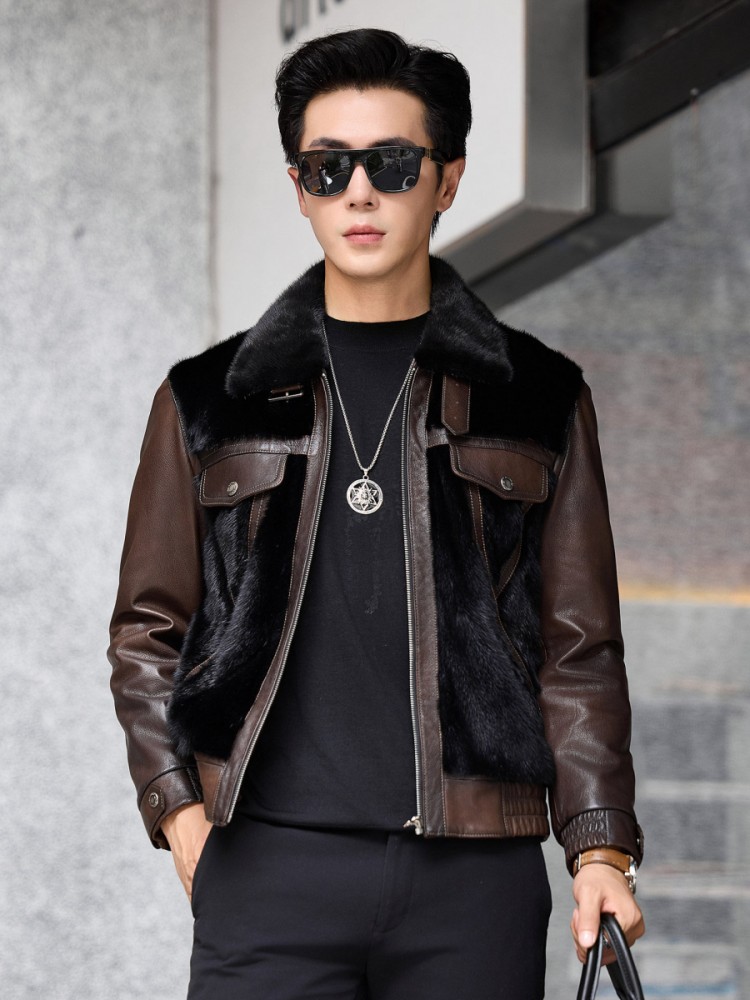 Chaqueta de Invierno de Lujo p - Leather Work Jacket Mens reseña y precio