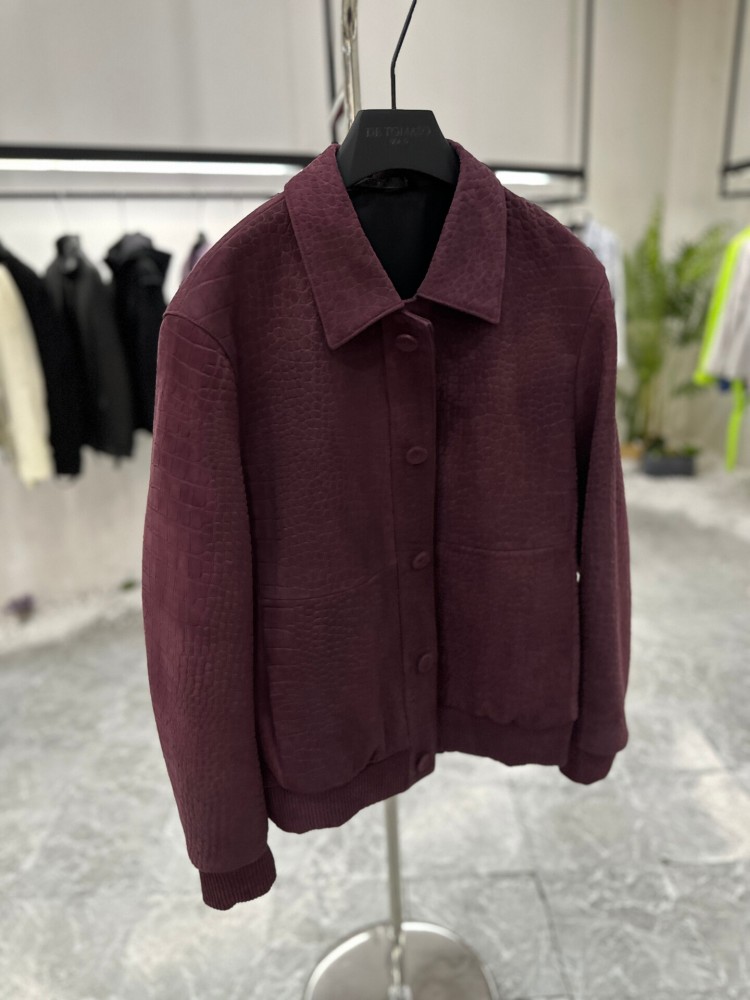 Chaqueta de piel de oveja con  - Leather Work Jacket Mens reseña y precio