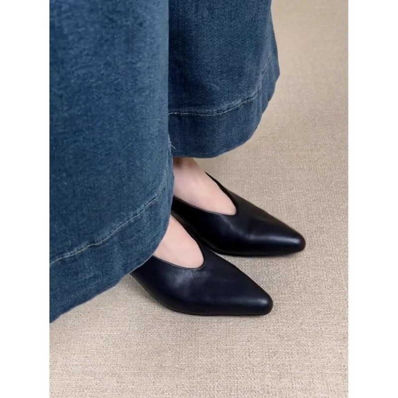 2025 Nuevos zapatos de tacón g - Leather Work Dress reseña y precio
